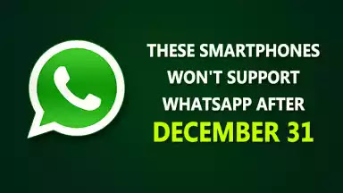 WHATSAPP TO END SUPPORT ON SOME DEVICES AFTER DEC 31