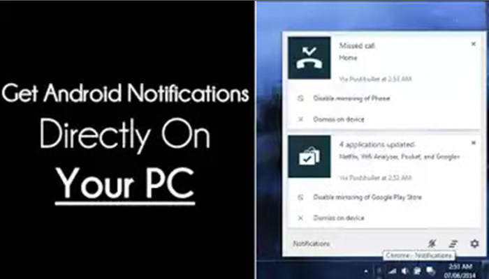 HOW TO GET ANDROID NOTIFICATIONS DIRECTLY ON PC