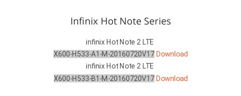 Infinix Note 2 build