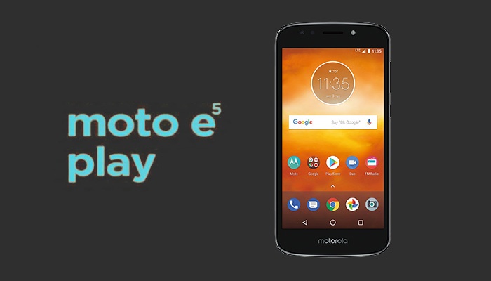 Moto E5 Play Without Android Go