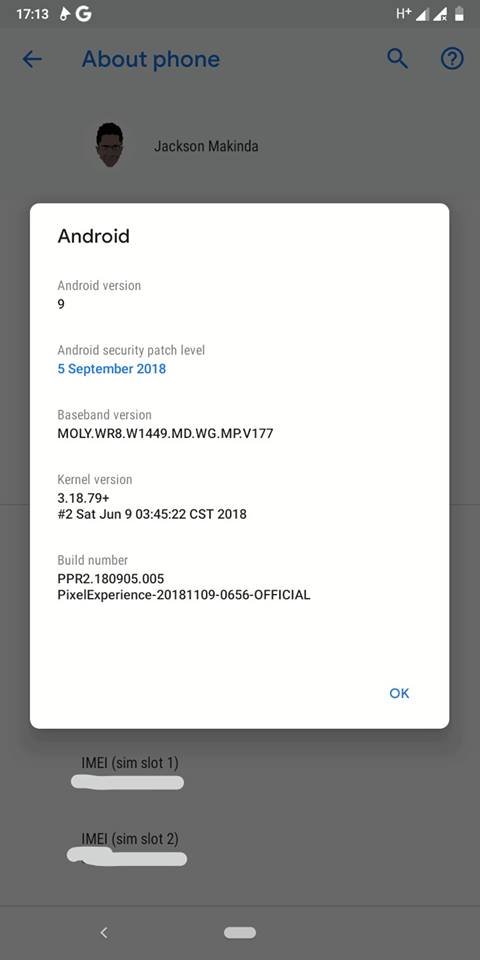 Pixel Experience Android 9.0 Pie Custom ROM For Tecno Spark 2 (KA7)