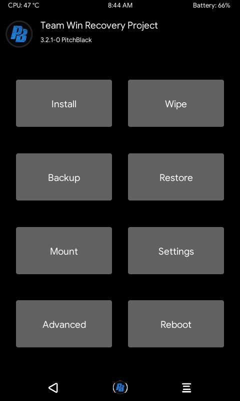 Pitch Black TWRP 3.2.0-0 Custom Recovery For Tecno Y2