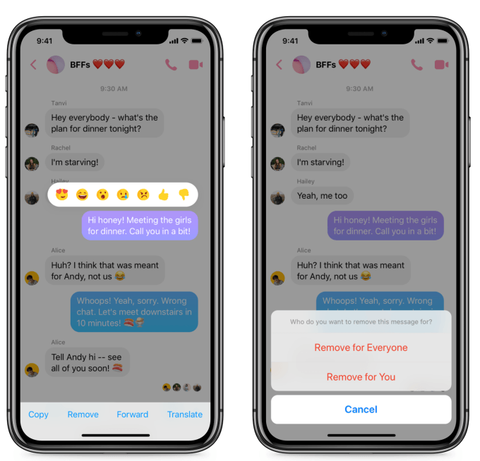 Now You Can Unsend Messages On Facebook Messenger