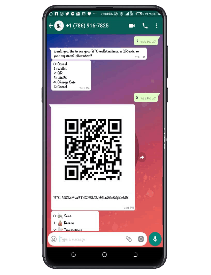 Send, Receive and Earn Bitcoin on WhatsApp