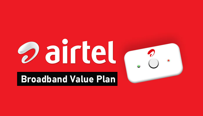 Airtel new Home broadband value plan