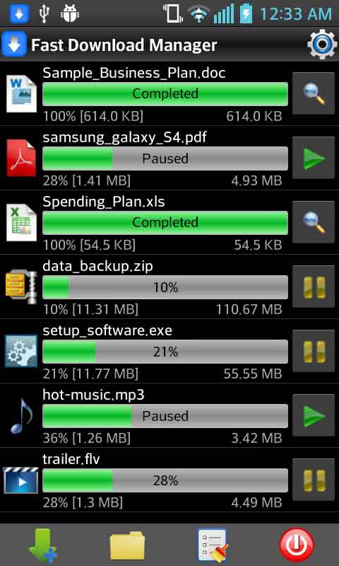 Android Download manager