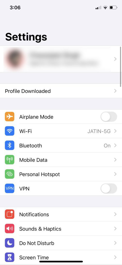 install iOS 14 beta configuration profile