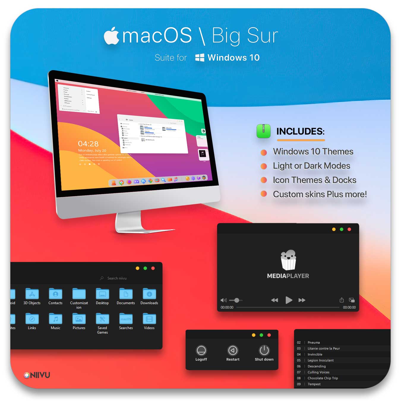 MacOS BigSur theme for Windows 10